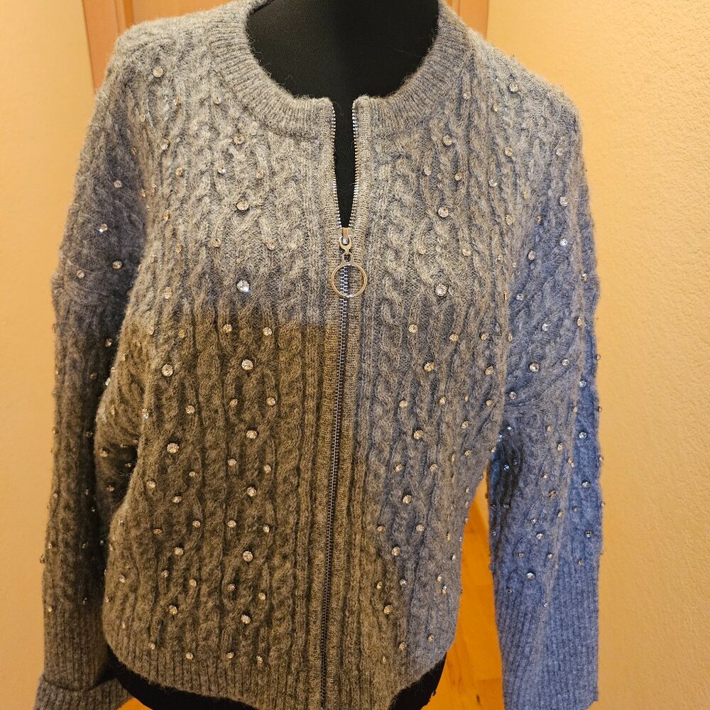 christian lacroix zip up sweater